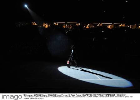 Roger Federer (Sui) TENNIS : BNP PARIBAS MASTERS 2015 - 05 11 2015 TennisMagazine Panoramic 