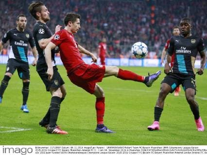 LEWANDOWSKI Robert Team FC Bayern Muenchen UEFA Cchampions League Saison 2015-2016 Gruppe F FC Bayern Muenchen-Arsenal FC 5 : 1 am 04. November 2015 in Muenchen 