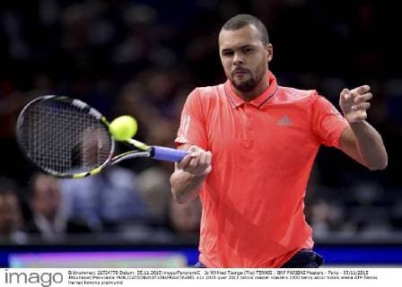 Jo Wilfried Tsonga (Fra) TENNIS : BNP PARIBAS Masters - Paris - 05 11 2015 JBAutissier Panoramic 