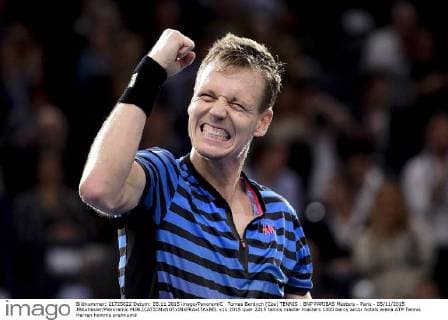 Tomas Berdych (Cze) TENNIS : BNP PARIBAS Masters - Paris - 05 11 2015 JBAutissier Panoramic 