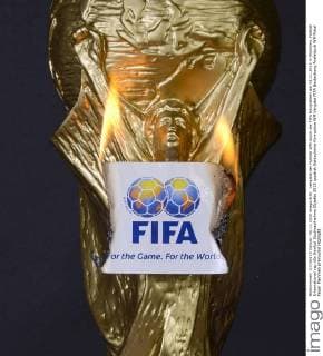 Vergabe der Fußball WM durch die FIFA fotografiert am 05.11.2015 in München. Fußball International