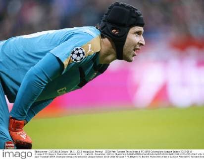CECH Petr Torwart Team Arsenal FC UEFA Cchampions League Saison 2015-2016 Gruppe F FC Bayern Muenchen-Arsenal FC 5 : 1 am 04. November 2015 in Muenchen 