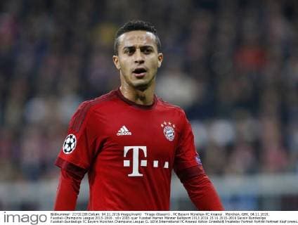 Thiago (Bayern) . FC Bayern München-FC Arsenal . München, GER, 04.11.2015, Fussball-Champions League 2015-2016 .