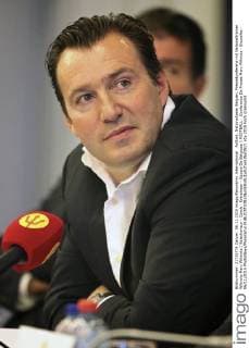 Fußball, Nationalteam Belgien, Pressekonferenz mit Nationaltrainer Wilmots Marc Wilmots ( Selectioneur - Coach - Entraineur - Equipe De Belgique ) FOOTBALL : Conference De Presse Marc Wilmots - Bruxelles - 06 11 2015 PhotoNews Panoramic 