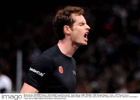 Andy Murray (GBR) TENNIS : BNP Paribas Masters - Paris - ATP Tennis Herren - 06 11 2015 Tennismagazine Panoramic 
