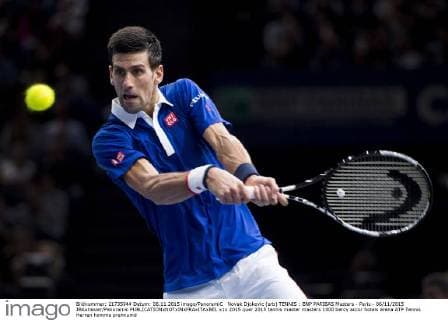 Novak Djokovic (srb) TENNIS : BNP PARIBAS Masters - Paris - 06 11 2015 JBAutissier Panoramic 