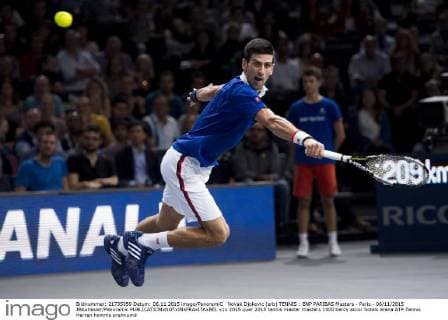 Novak Djokovic (srb) TENNIS : BNP PARIBAS Masters - Paris - 06 11 2015 JBAutissier Panoramic 