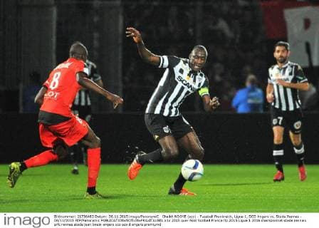 Cheikh NDOYE (sco) - Fussball Frankreich, Ligue 1, SCO Angers vs. Stade Rennes - 06 11 2015 FEP Panoramic 
