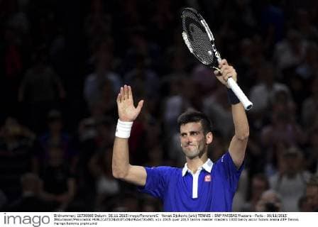 Novak Djokovic (srb) TENNIS : BNP PARIBAS Masters - Paris - 06 11 2015 JBAutissier Panoramic 
