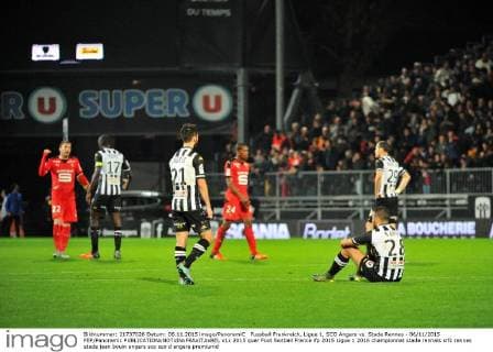 Fussball Frankreich, Ligue 1, SCO Angers vs. Stade Rennes - 06 11 2015 FEP Panoramic 
