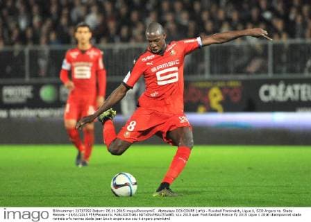 Abdoulaye DOUCOURE (srfc) - Fussball Frankreich, Ligue 1, SCO Angers vs. Stade Rennes - 06 11 2015 FEP Panoramic 