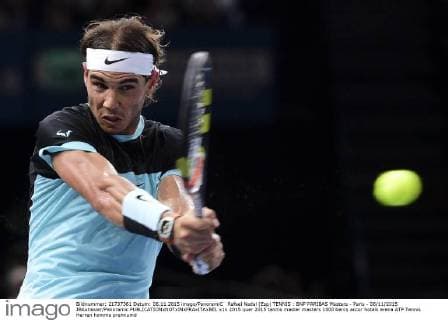 Rafael Nadal (Esp) TENNIS : BNP PARIBAS Masters - Paris - 06 11 2015 JBAutissier Panoramic 