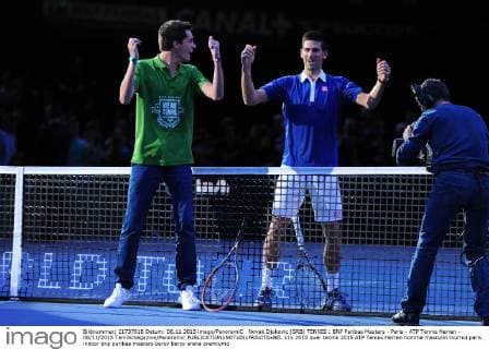 Novak Djokovic (SRB) TENNIS : BNP Paribas Masters - Paris - ATP Tennis Herren - 06 11 2015 Tennismagazine Panoramic 