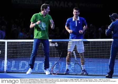 Novak Djokovic (SRB) TENNIS : BNP Paribas Masters - Paris - ATP Tennis Herren - 06 11 2015 Tennismagazine Panoramic 