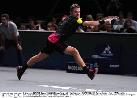 Stan Wawrinka (SUI) TENNIS : BNP Paribas Masters - Paris - ATP Tennis Herren - 06 11 2015 Tennismagazine Panoramic 