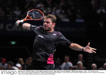 Stan Wawrinka (SUI) TENNIS : BNP Paribas Masters - Paris - ATP Tennis Herren - 06 11 2015 Tennismagazine Panoramic 