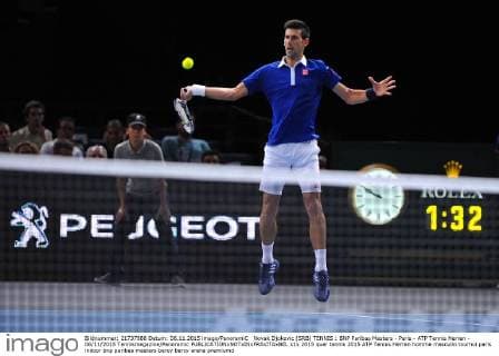 Novak Djokovic (SRB) TENNIS : BNP Paribas Masters - Paris - ATP Tennis Herren - 06 11 2015 Tennismagazine Panoramic 