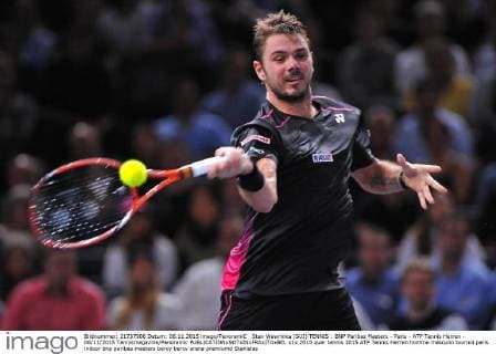 Stan Wawrinka (SUI) TENNIS : BNP Paribas Masters - Paris - ATP Tennis Herren - 06 11 2015 Tennismagazine Panoramic 