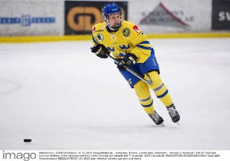 Eishockey, Damen, Länderspiel, Schweden - Kanada in Sundsvall 151107 Sveriges Johanna Olofsson under ishockeymatchen mellan Sverige och Kanada den 7 november 2015 i Sundsvall.  Copyright: NilsxJakobsson BB151107NJ017