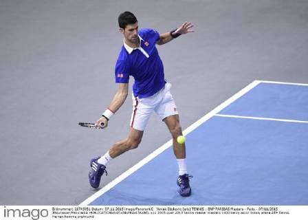 Novak Djokovic (srb) TENNIS : BNP PARIBAS Masters - Paris - 07 11 2015 JBAutissier Panoramic 