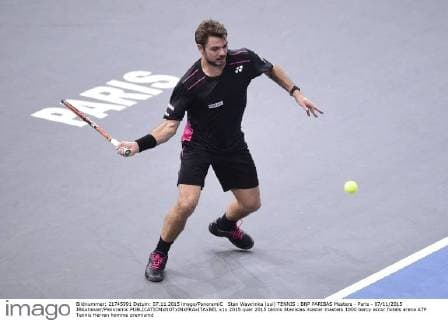 Stan Wawrinka (sui) TENNIS : BNP PARIBAS Masters - Paris - 07 11 2015 JBAutissier Panoramic 