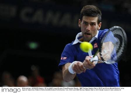 BNP Paribas Masters Bercy 2015 semifinals,Novak Djokovic wins against Wawrinka 
