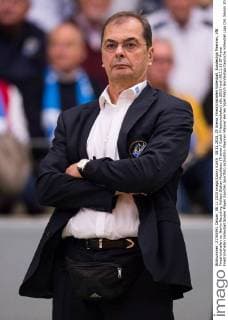 08.11.2015, ZF Arena, Friedrichshafen Volleyball, Bundesliga Maenner, VfB Friedrichshafen vs. Berlin Recycling Volleys Stelian Moculescu (Trainer Coach Friedrichshafen)