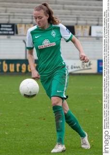Stefanie Antonia Sanders (SV Werder Bremen, 20) Freisteller, Einzelbild, Aktion, Fussball, DFB-Pokal der Frauen, SV Meppen - SV Werder Bremen, xobx