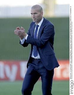 Segunda B, league match played between Real Madrid Castilla and CF Fuenlabrada. In this picture, Zinedine Zidane. xANGELxRIVEROx 