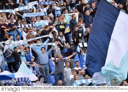 Fans Lazio. Roma 08-11-2015 Stadio Olimpico, Football Calcio 2015 2016 Serie A. Lazio. AntoxBaldassarre