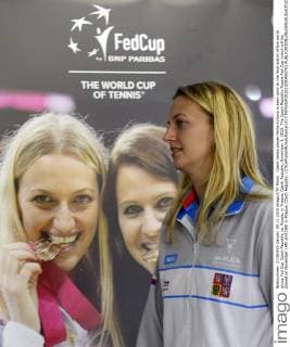 Czech tennis player Petra Kvitova is seen prior to the final match of the world group Fed Cup Czech Republic vs. Russia, in Prague, Czech Republic, November 9, 2015. The Czech Republic-Russia Fed Cup match will be played on November 14th and 15th in Prague, Czech Republic. (CTKxPhoto MichalxKamaryt) CTKPhotoP201511090483701  kmt 6