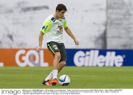 Treino da Sele??o no Corinthians SAO PAULO, Brazil - 09 11 2015: SELECTION TRAINING IN CORINTHIANS - Oscar for Selection of Training at Corinthians held at CT Joaquim Grava. (Photo: Marco Galv?o FotoArena)  MarcoxGalv?o