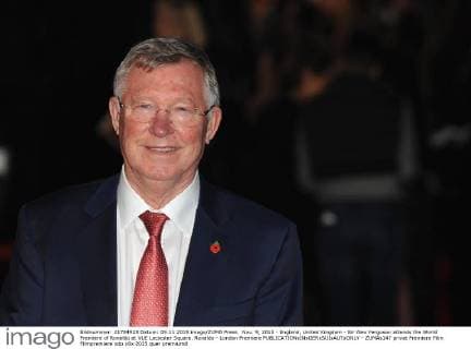 Nov. 9, 2015 - England, United Kingdom - Sir Alex Ferguson attends the World Premiere of Ronaldo at VUE Leciester Square. Ronaldo - London Premiere - ZUMAs147