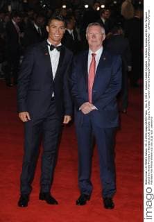 Nov. 9, 2015 - England, United Kingdom - Cristiano Ronaldo and Sir Alex Ferguson attend the World Premiere of Ronaldo at VUE Leciester Square. Ronaldo - London Premiere - ZUMAs147