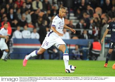 Marcel TISSERAND (tfc) FOOTBALL : Paris Saint Germain vs FC Toulouse - Ligue 1 - 07 11 2015 FEP 