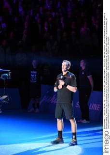 20151109, Helsinki, Finland. Jarkko Nieminen Final Night -event at Hartwall Arena in Helsinki. Jarkko Nieminen plays his last match as a professional against his friend Roger Federer. Jarno Kuusinen All Over Press FINLAND OUT  1.03563908