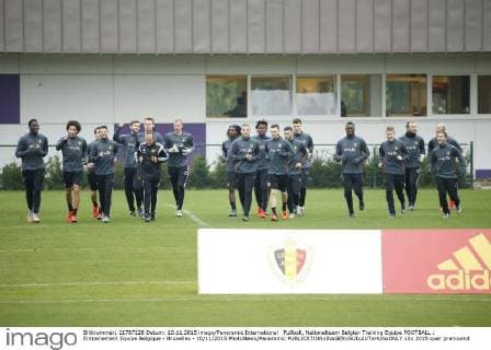 Fußball, Nationalteam Belgien Training Equipe FOOTBALL : Entrainement Equipe Belgique - Bruxelles - 10 11 2015 PhotoNews Panoramic 
