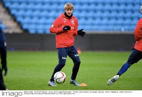 Fußball, Nationalteam Norwegen Training:, Martin Odegaard , Martin Odegaard , Norway 