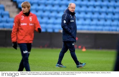Fußball, Nationalteam Norwegen Training: Per-Mathias Högmo , Norway, Martin Odegaard , Martin Odegaard 