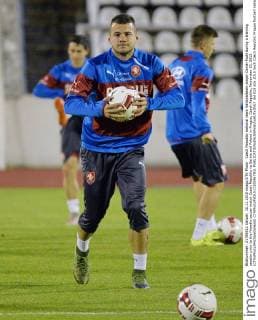 Czech Republic national team Nationalteam player Daniel Pudil during a training session prior to the friendly soccer match Czech Republic vs Serbia and Poland in Prague, Czech Republic, November 10, 2015. (CTKxPhoto MichalxDolezal) CTKPhotoP201511100867501  dol 010