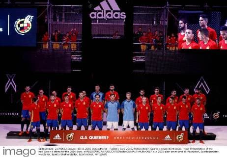 Fußball, Euro 2016, Nationalteam Spanien präsentiert neues Trikot Presentation of the new Spain s shirts for the 2016 Euro. xPABLOGARCIAx 