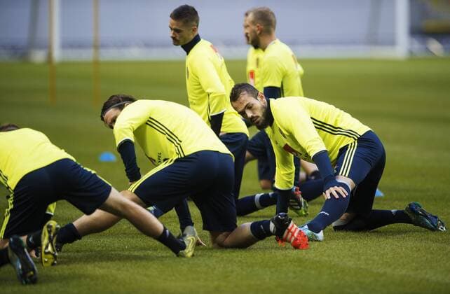151111 Emir Kujovic - Fussball, Training Nationalteam Schweden in Stockholm.  JOELxMARKLUND BB151111JM011