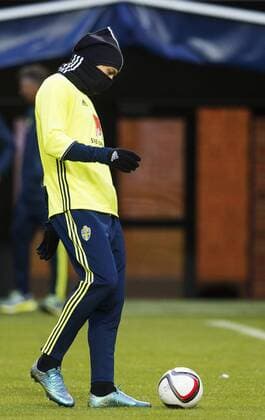 151111 Zlatan Ibrahimovic - Fussball, Training Nationalteam Schweden in Stockholm.  JOELxMARKLUND BB151111JM018