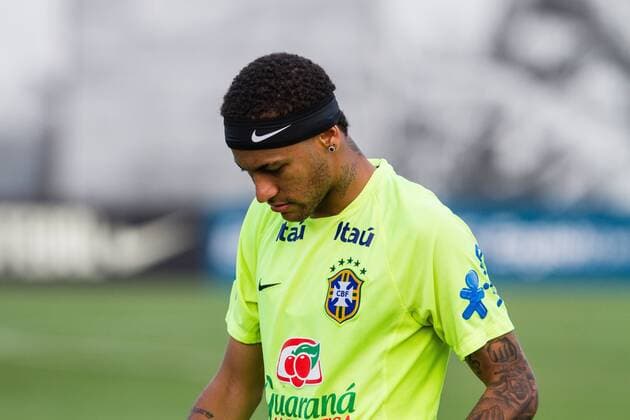 Training Selection Home Brazilian Sao Paulo, Brazil - 10 11 2015: SELECTION TRAINING HOME BRAZILIAN - Neymar Jr. during training the Brazilian Principal Selection held at CT Joaquim Grava Corinthians. (Photo: Fe Reis FotoArena)  FexReis