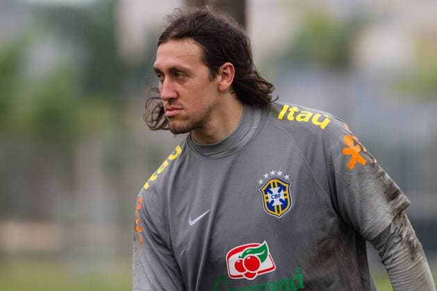 Training Selection Home Brazilian Sao Paulo, Brazil - 10 11 2015: SELECTION TRAINING HOME BRAZIL - Brazilian Cassio during training Main Selection held at CT Joaquim Grava Corinthians. (Photo: Fe Reis FotoArena)  FexReis
