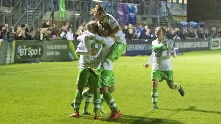 Fußball, UWCL, FC Chelsea - VfL Wolfsburg; Caroline Graham Hansen (Wolfsburg, 26) jub. xtgx