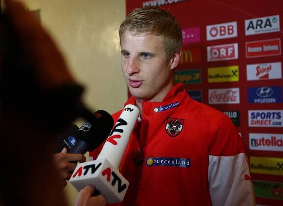 SOCCER - AUT, preview ALICANTE,12.NOV.15 - SOCCER - OEFB international match, mixed zone of team AUT. Image shows Martin Hinteregger (AUT). GEPAxpictures xChristianxOrt