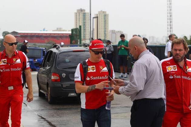 Brazilian Grand Prix, Sao Paulo 12 - 15 November 2015 12.11.2015 - Kimi Raikkonen (FIN) Scuderia Ferrari SF15-T 