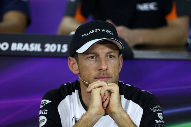 Brazilian Grand Prix, Sao Paulo 12 - 15 November 2015 12.11.2015 - press conference PK Pressekonferenz Jenson Button (GBR) McLaren Honda MP4-30. 