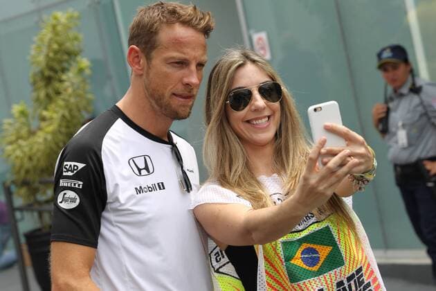 Brazil Grand Prix Formula 1 in 2015 SAO PAULO, Brazil - 11 12 2015: GRAND PRIZE OF BRAZIL FORMULA 1 2015 - Jenson Button during Brazil Grand Prix Formula 1 in 2015, held at the Interlagos Circuit. (Photo: Beto Issa FotoArena)  BetoxIssa